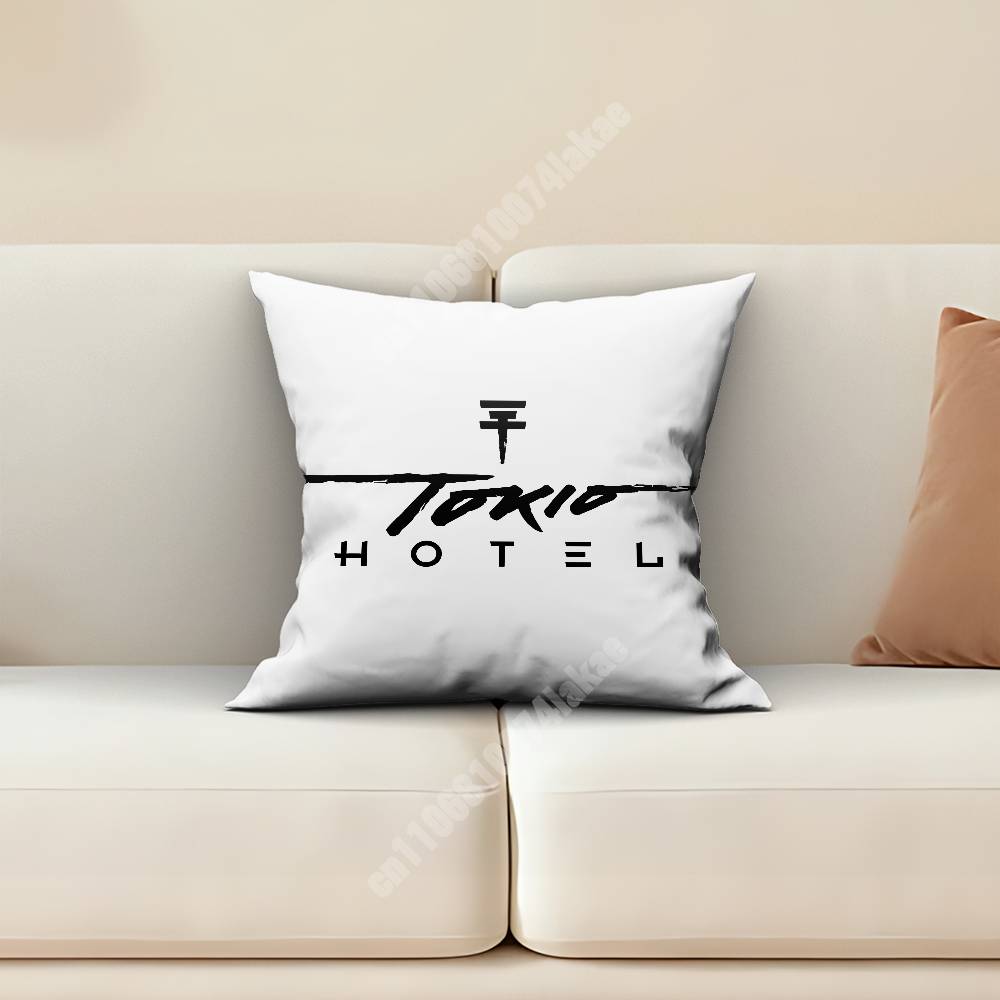 TTokio Hotel BBill TTom KKaulitz Encore Sofa Couch Pillow Cover Cushion Case Cozy Bedroom Accent Studio Furnishing