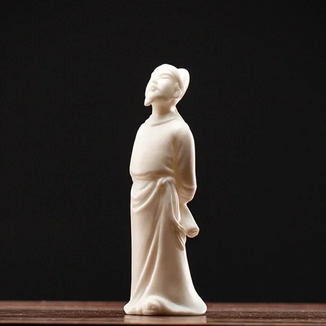 

Creativity Ceramics Tea Pet Figure Statue Tea Table Decoration Home Handmade Potted Ornament Boutique Teaware Accessories