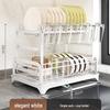ZISIZ Double-Layer Kitchen Dish Rack