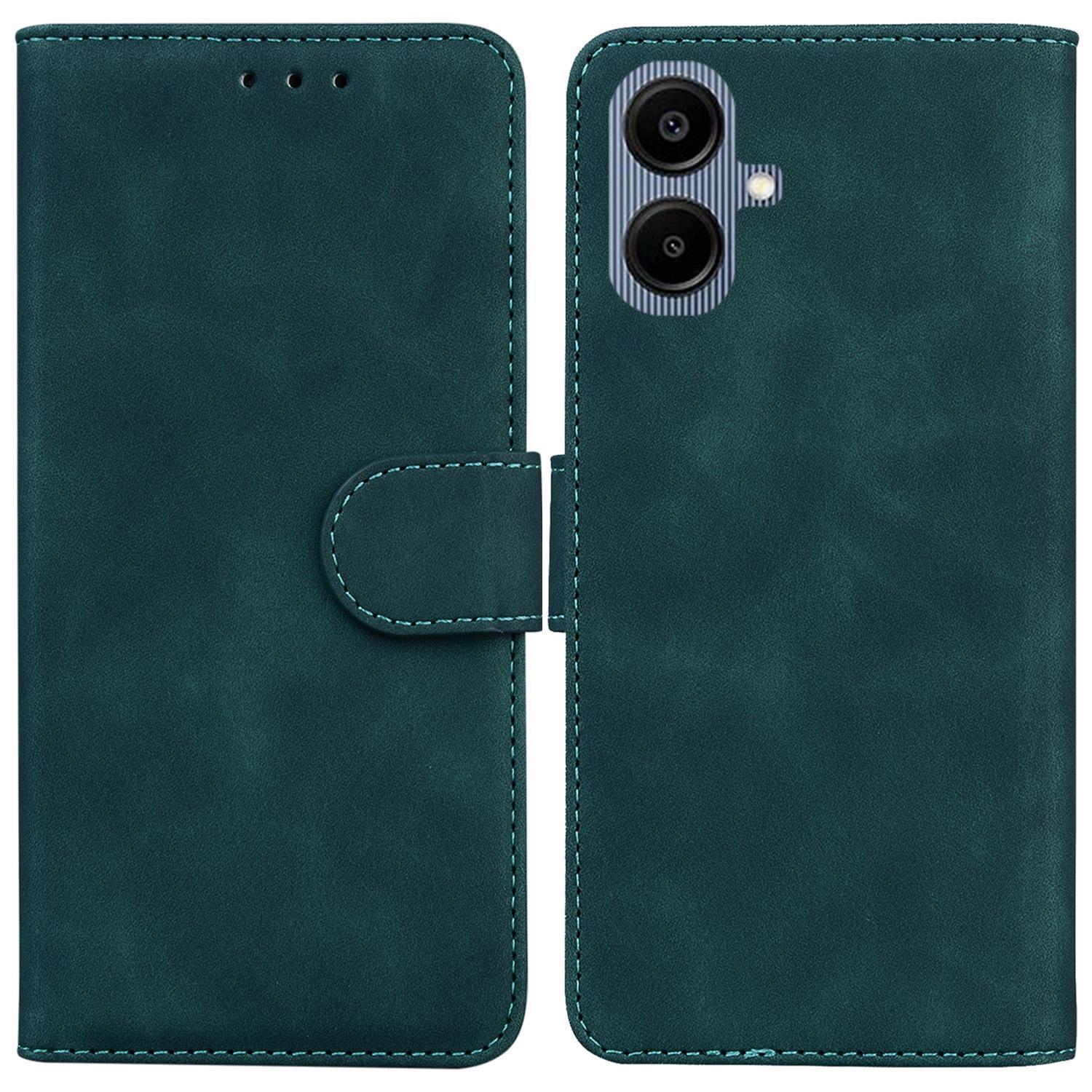 

Чехол для Samsung Galaxy A07 5G Однотонный кожаный кошелек Чехол для телефона Green