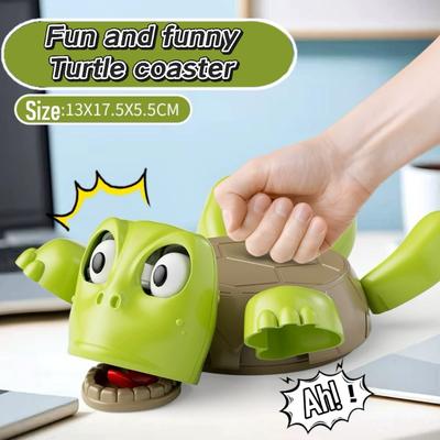Küchenuntersetzer Mock Screaming Turtle Untersetzer für Gläser Neckender Spaß Tassenmatte Ein erschreckter Bastard Glaswaren Küchenzubehör