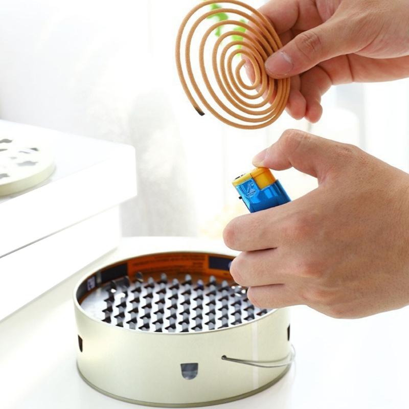 Metal All Purpose Incenses Box Container Tray With Safety Cover Heatproof Construction Perfect For Travel Or Patios Use