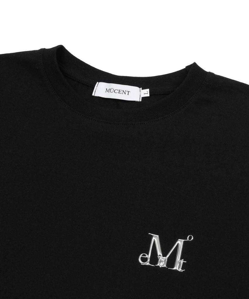 MUCENT Cut Metal Logo Signature Short Sleeve T-Shirt Unisex (2 Colors)