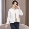 Women's Slim Fit Velvet Lined Cotton Jacket - Warm, Lightweight Inner Layer for Autumn and Winter