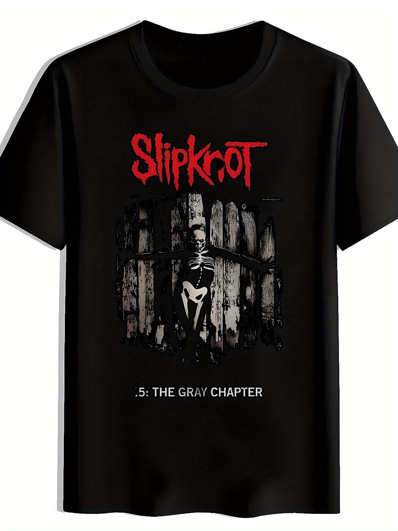 Slipknot Graphic T-shirt - Black Short Sleeve Crewneck XXL