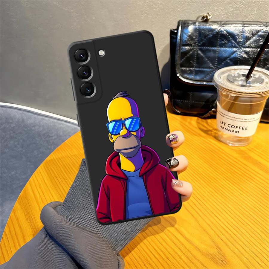 Fun S-simpsons Case for Samsung Galaxy A73 A51 A22 A32 A23 A53 A35 A26 A72 A55 A41 A25 A71 A52 A36 A24 Phone Cover