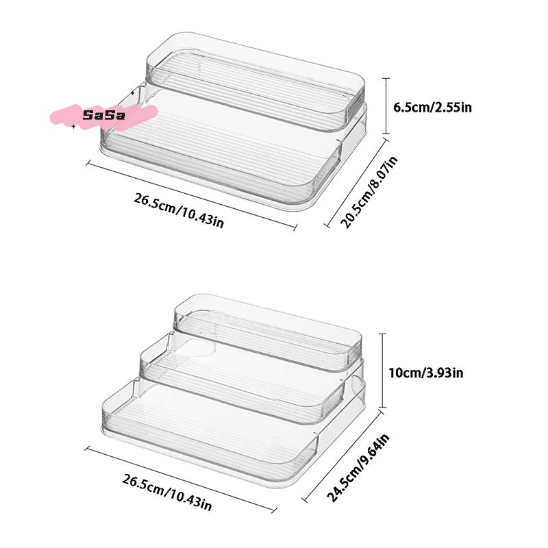 3 Tier Desktop Perfume Shelf PET Cosmetic Organizer Perfume Storage Rack Doll Display Stand Kitchen Seasoning Organizer