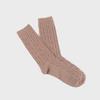 Unisex wool socks with a twisted pattern rssw041
