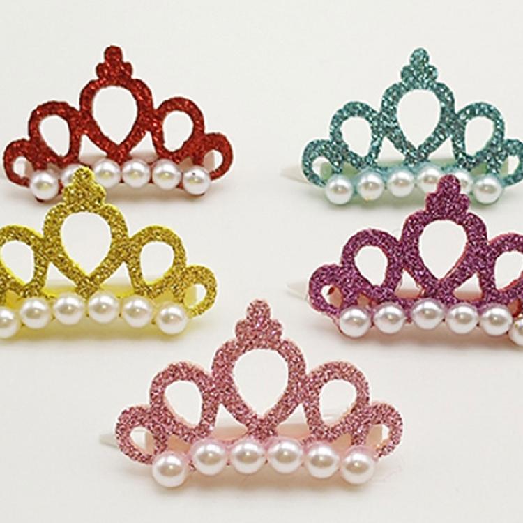 Glittering Crown Hair Clip for Small Pet Photography Daily Hair Styling Tool for Breeds Cats Everyday Wear Party Props