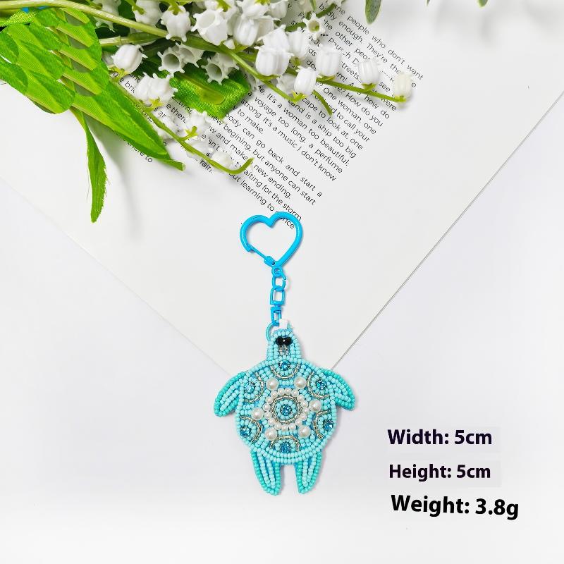 Strass-Hummer Perlenanhänger Schöne handgenähte Taschenanhänger Krabbenschalen Schildkröte Hängeseil Aufnäher Applikation Taschenkordel