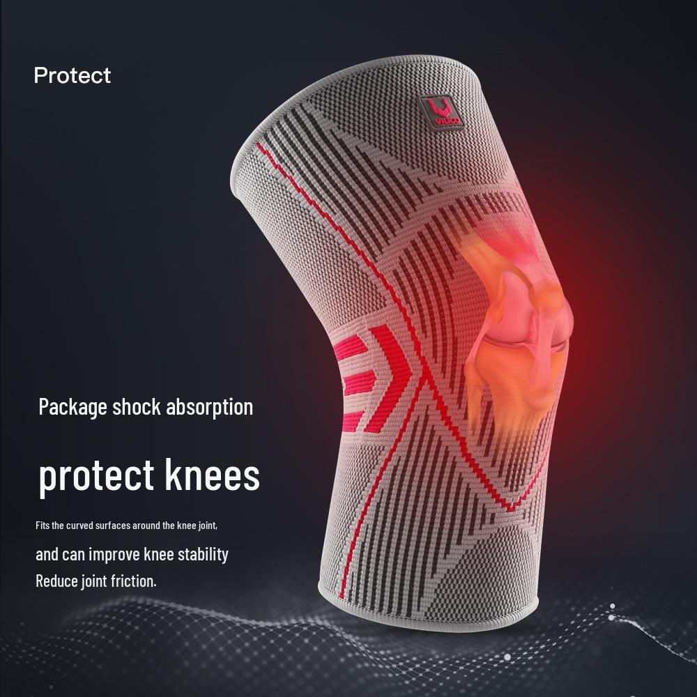 Vilico Unisex Summer Sports Knee Pads - High Elasticity, Breathable, Comfortable, Shock-Absorbing, Anti-Slip Protective Gear