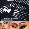 40-Piece Black Makeup Brush Set: Complete Beauty Tool Kit with Brush Bag