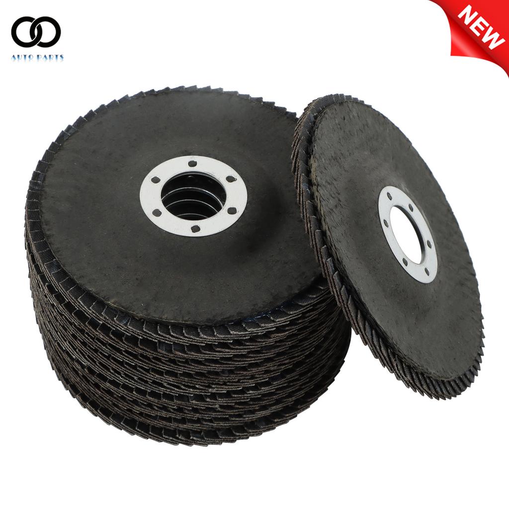 10 Pcs 4-1/2inch X 7/8inch 120 Grit Premium Zirconia Flap Disc Sanding Grinding
