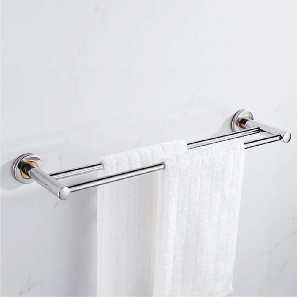Adjustable Hanger Holder Wall Mounted Shelf Towel Bar Towel Rail Bathroom Accessories Towel Rack