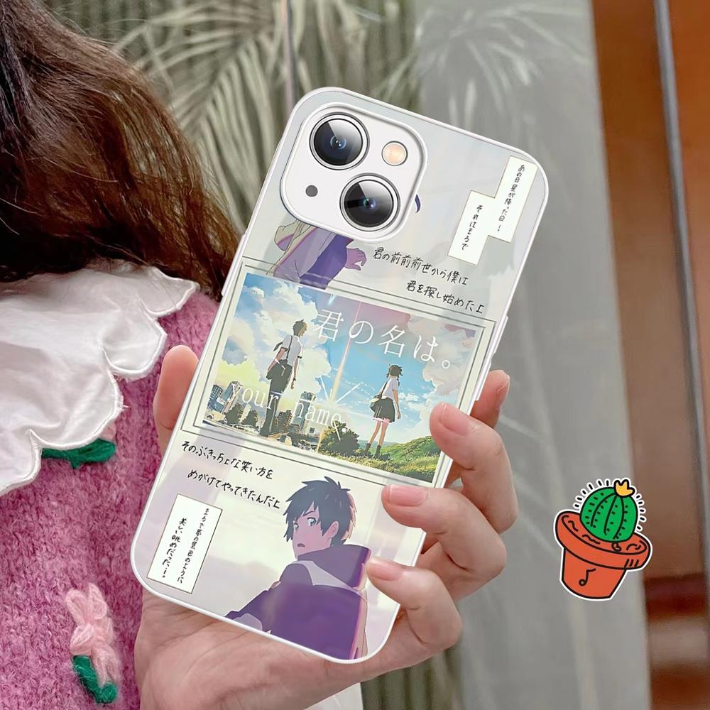 

Your Name Phone Case Tempered Glass For Iphone 14 13 12 11 Pro Mini XS MAX 14Plus X XS XR Fundas iphone 12 mini