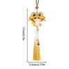Year Of The Snake 2025 Decorations Rear View Mirrors Pendant Snake Lucky Charm Decorative Pendant With Tassels Beads For Home