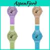 Student Watch Girls Quartz Silicone Band With Decorative Dial For Middle School Teens
