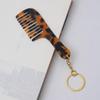 Mini Detangler Comb for Women Girls Portable Keychain Cute Design Travel Bag Pendant Backpack Accessories for Hair Care