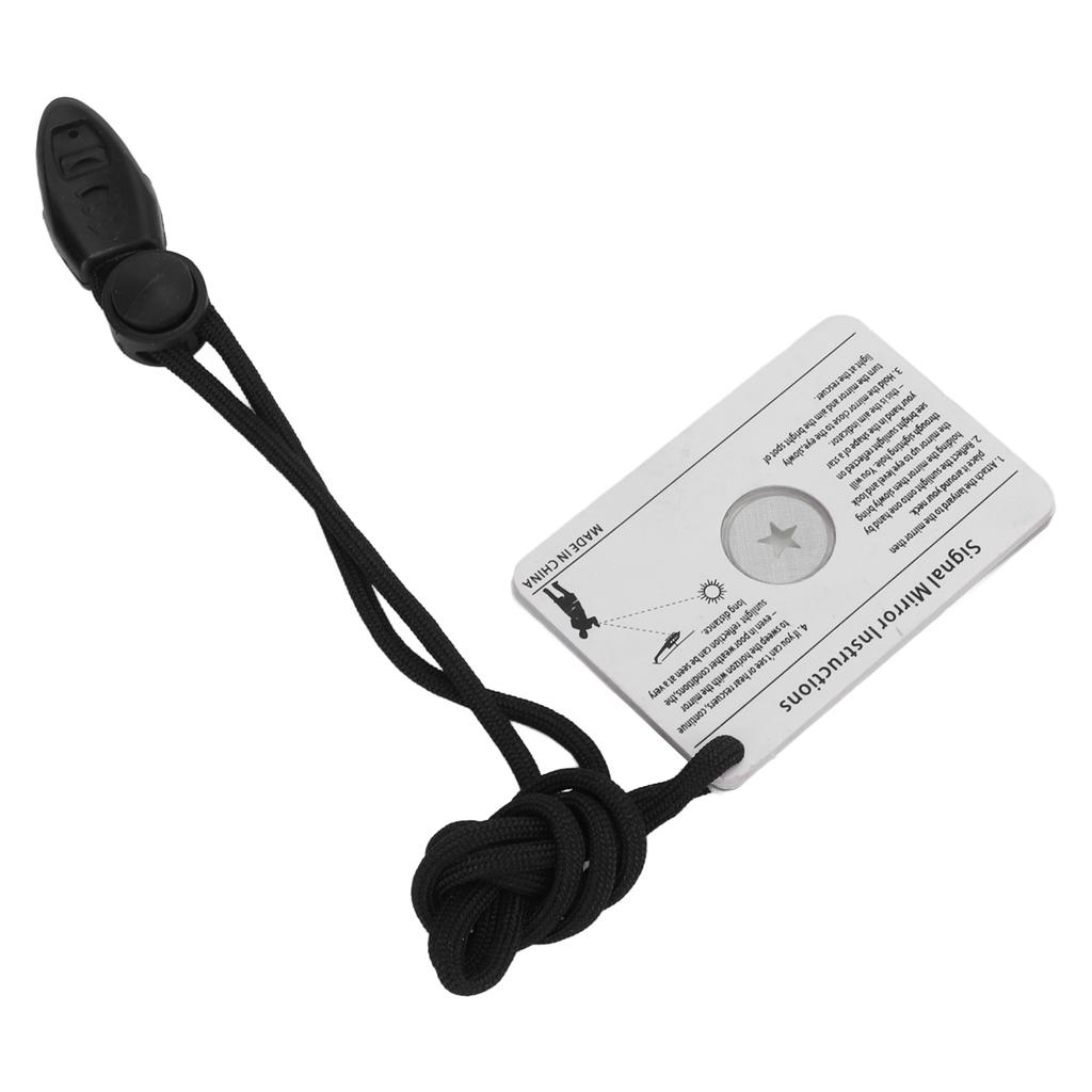 Outdoor Signal Mirror Floatable Survival Signal Mirror Reflective Function Explorer Tool with Lanyard for Outdoor