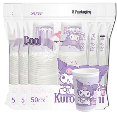 Yijie Sanrio Kuromi Thickened Disposable Paper Cups 250ml