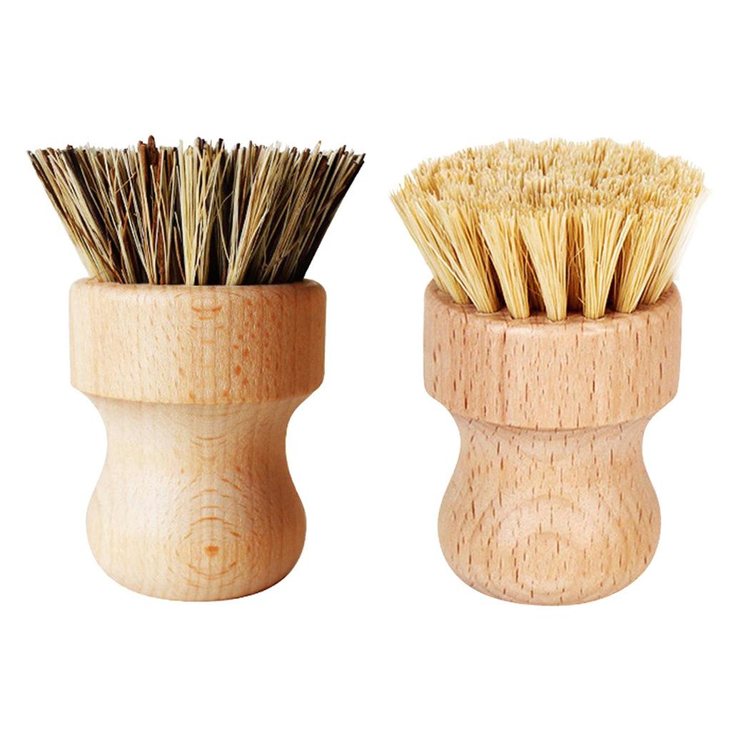 Cleaning Brush Round Japanese Scrub Brush Palm Brush for Espresso Machine