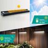10LED Solar Wall Light Outdoor Solar Powered Landscape Light Waterproof Sign Lights Garden Porch Patio Deck Balcony Yard Decor