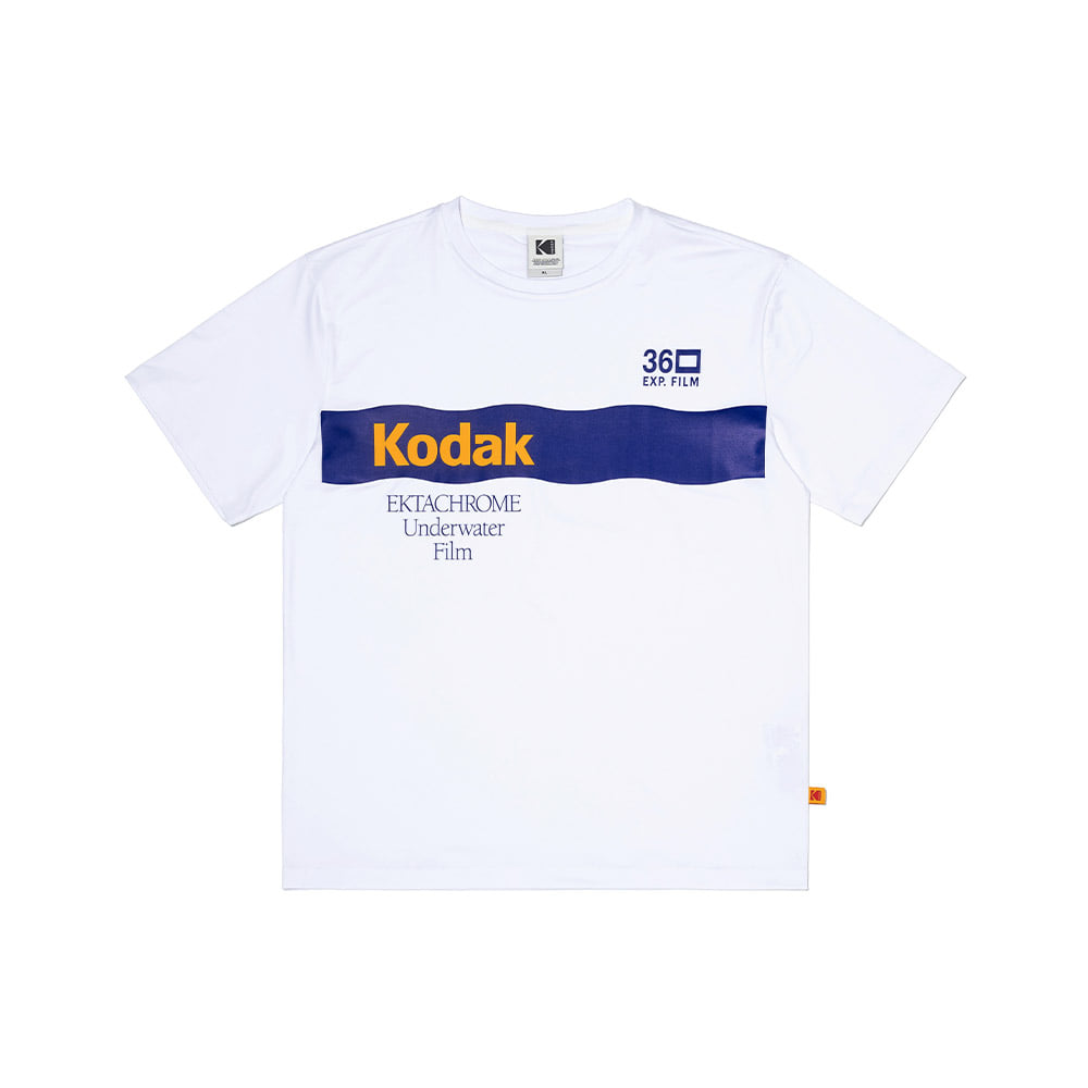 KODAK Summer Rash Guard Short Sleeve T-Shirt White