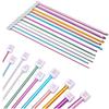Practical 11 Size Tunisian Afghan Crochet Hooks Multicolor Aluminum Knitting Needles Hook Multicolour  2 - 8 Mm HOT