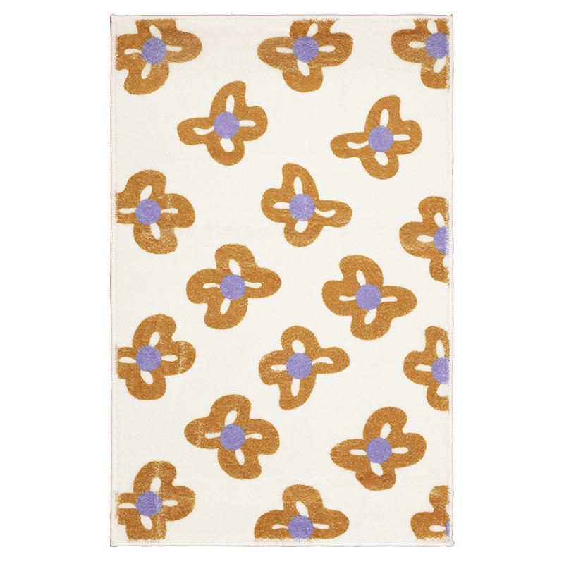 

Cartoon Floral Carpet Soft Anti-slip Home Decor Rug for Living Room Bedroom Floor Mats Comfortable and Stylish 80*120cm