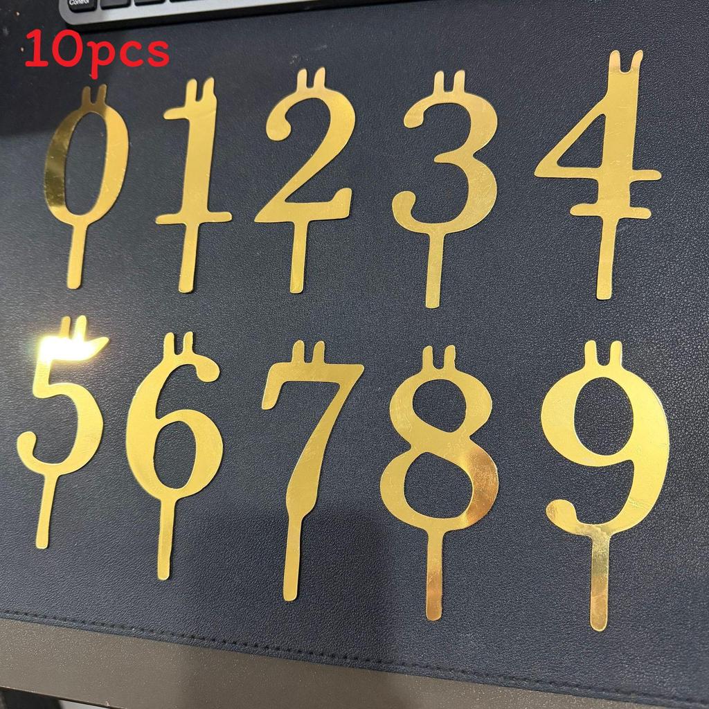 

Creative Number Candle Holder Set In Gold For Birthday Parties And Gift Ideas золотой