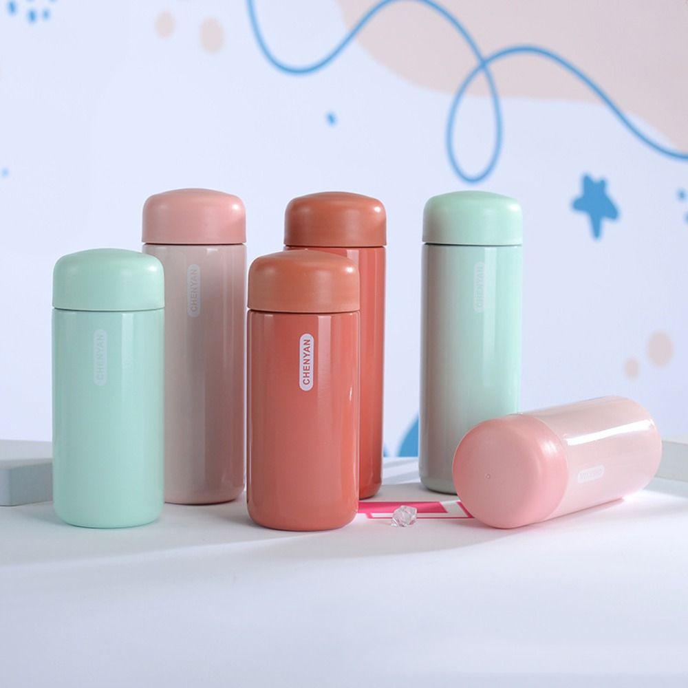 Double Layer Stainless Steel Thermos Cup 150ml/200ml Thermal Water Bottle Pocket Thermos Cup  Gift