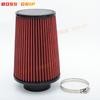 Universal 3Inch 76mm Tall High Flow Sports Air Filter Cold Air Intake Filter Car Accessories
