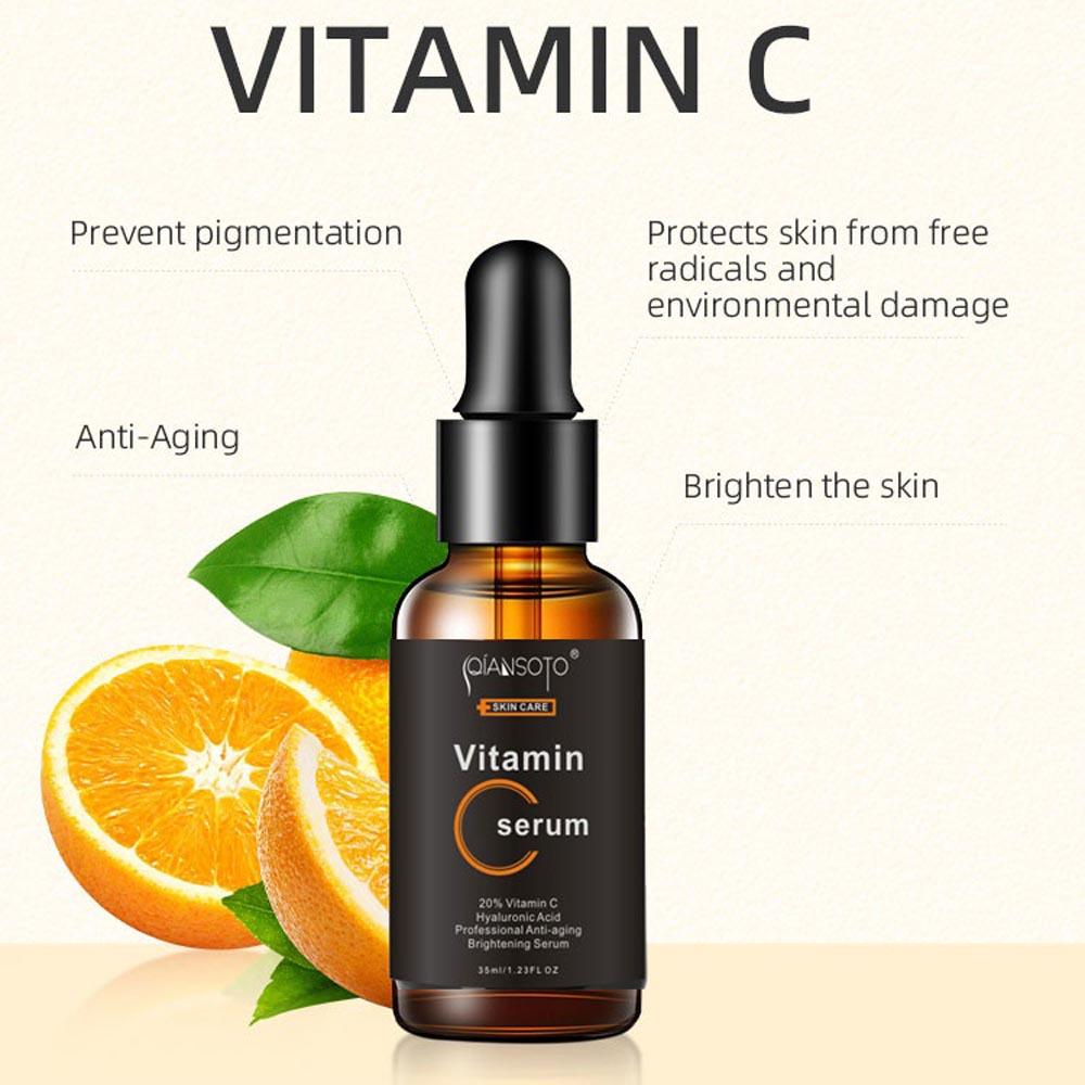 Vitamin C Facial Essence Contains Hyaluronic Acid Dark Spot Remover Moisturizing Repair Anti-aging Essence Facial Skin Care 50ml