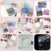 Plastic Storage Box Photocards Small Photo Card Box Desk Organizer Box Film Classification Flip Case Stationery