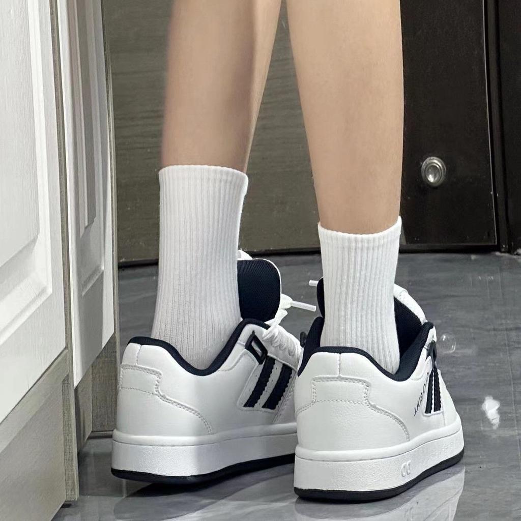 Original niche design white shoes thick baseplate shoes women's new summer versatile fat bread shoes