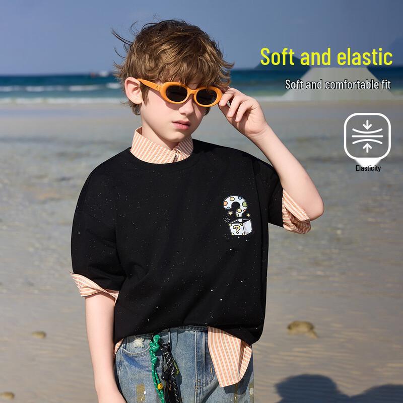 ASK JUNIOR Boys  Printed Short Sleeve T-Shirt 120
