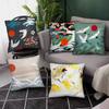 Luxury Home Decor Cushion Cover Chinese Style Crane Embroidery Style Pattern Printed Pillow Cover Office Sofa Cushion Cover