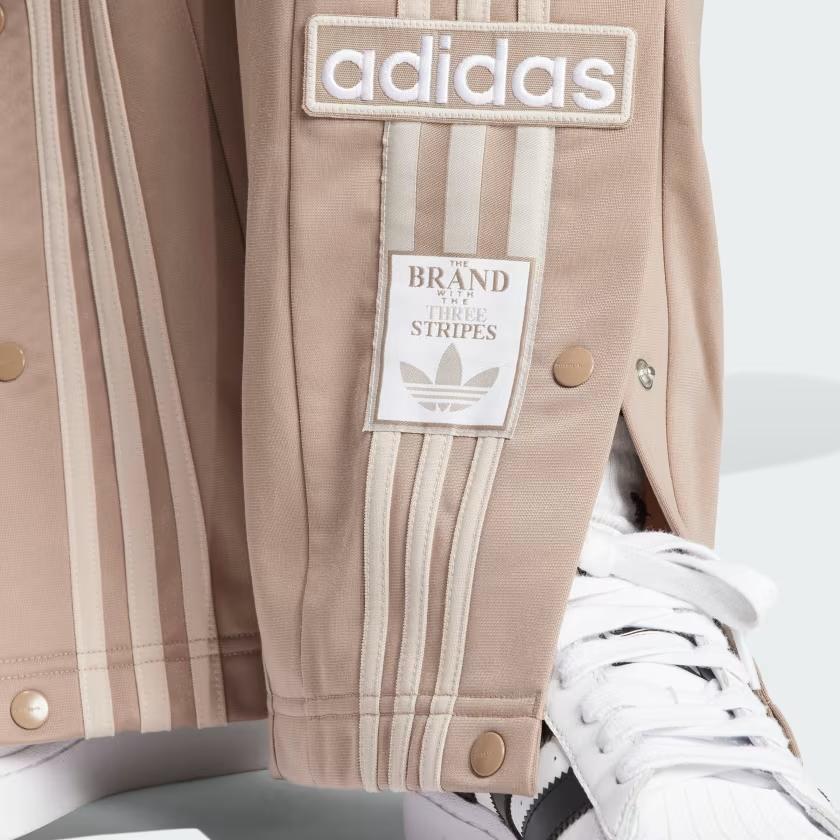 Adidas Originals Neutral Court Adibreak Tracksuit Bottoms With Three Stripes And Elastic Waist Women Bottoms Light-Brown IS5251
