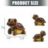 Statue de Tortue en Résine Figurine d'Animal Dessin Animé Ornement de Collection pour Maison Bureau Bureau et Décoration de Jardin