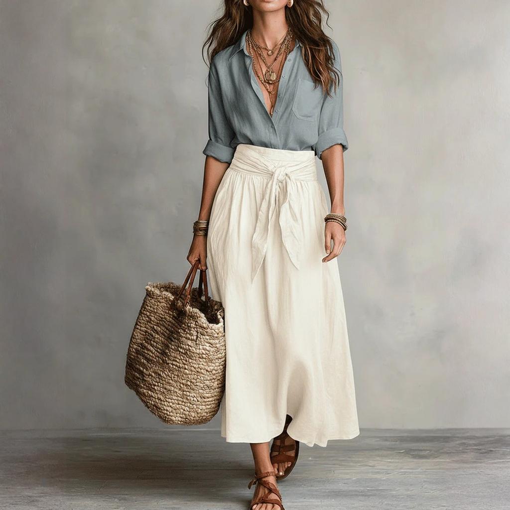 Completi Due Pezzi da Donna Camicie Casual a Maniche Lunghe e Pantaloncini Corti