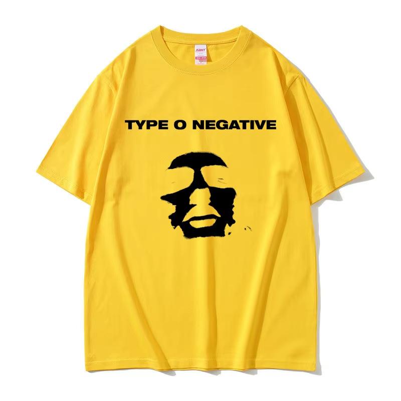Rock Band Type O Negative T-shirts Men Women Fashion Pure Cotton Tee Shirt Men's Streetwear Male Gothic Short Sleeve