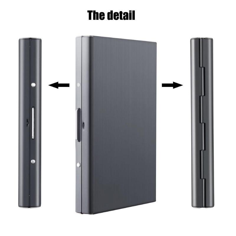 1Pc  Pocket Steel Holder  Stainless Business ID Card Blocking Credit Protector Case Box