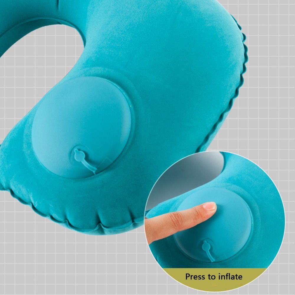 Super Light U-SHape Pillow Portable U Shape Neck Cushion Automatic Air Inflatable Pillow Tourist