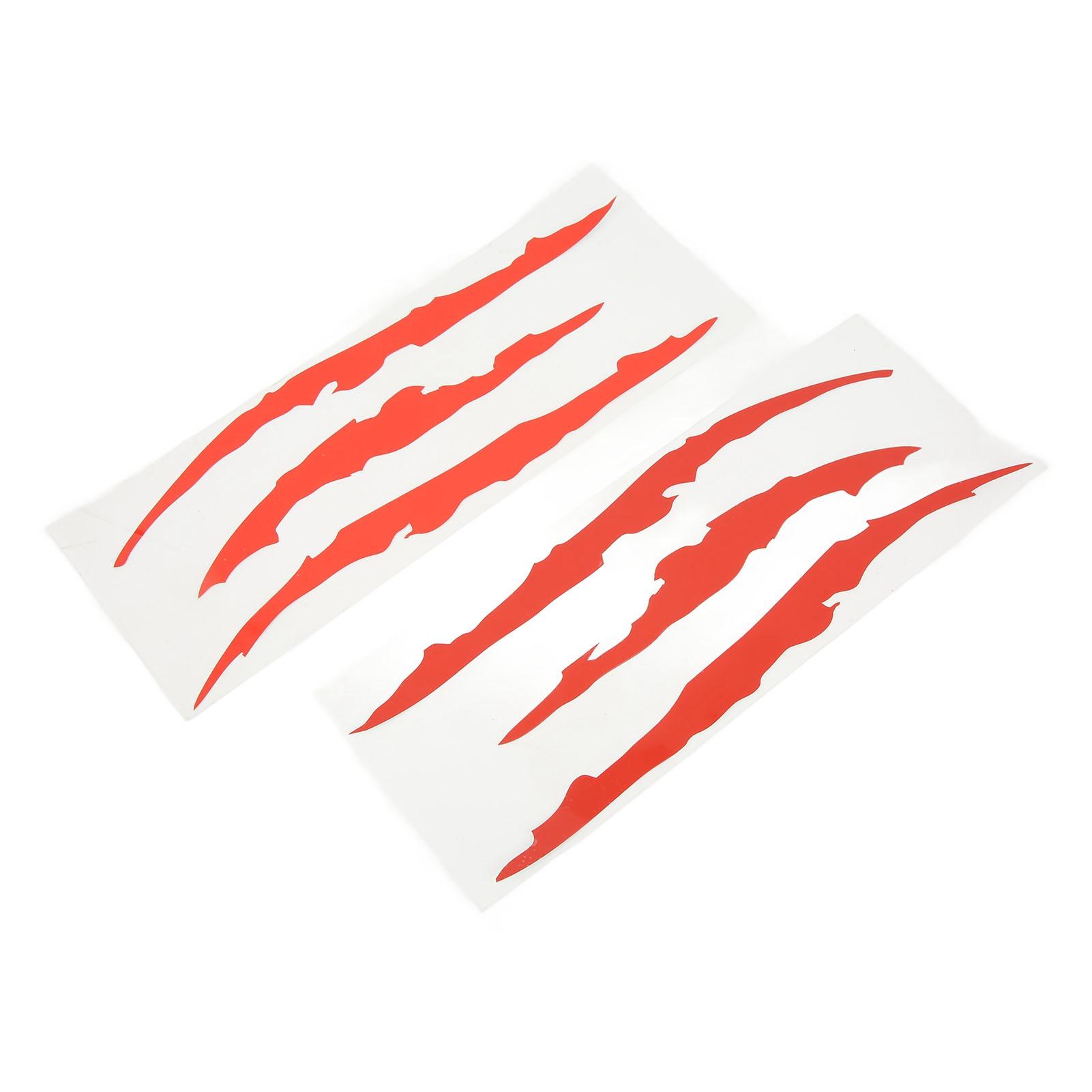 

2шт автомобильные наклейки Claw Marks Monster Scratch наклейка виниловая автомобильная фара боковая полоса наклейка