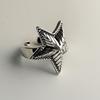 Xiaomi BF CLUB 925 Sterling Silver Ring For Women Jewelry Retro Star Wing Open Vintage Handmade Ring Allergy For Party Birthday Gift