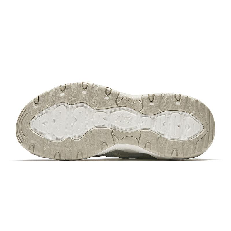 Anta Simple Versatile Non-Slip Wear-Resistant Low-Top Casual Shoes Women sneaker White Green Gray 922528822-2