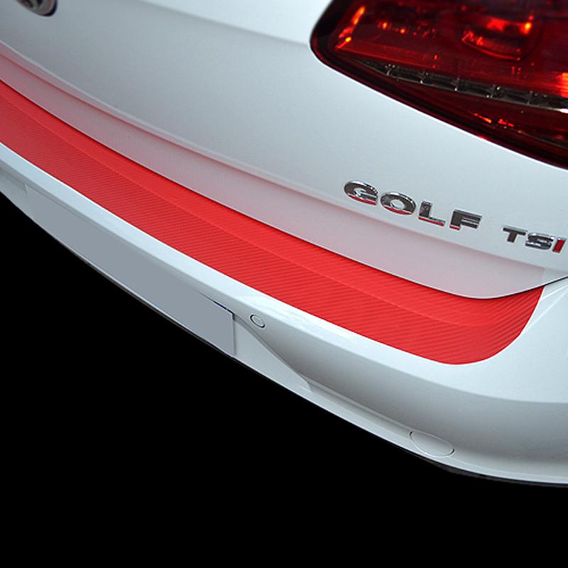 Auto Rear Bumper Trunk Tail Lip Carbon Fiber Protection Sticker And Decal Car Styling For Volkswagen VW Golf MK7 7 GTI Accessory