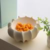 Ceramic Shell Fruit Bowl Textured snack bowl Afternoon tea serving Coffee table centerpiece bowl Decorative storage container