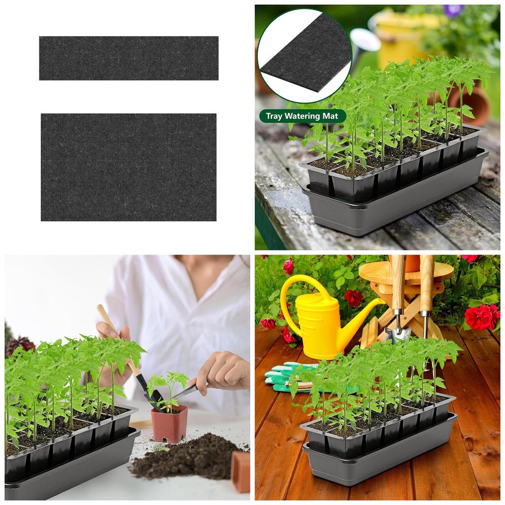 8Pcs Capillary Mat Black Watering Starting Mat for Gardening Watering Mat Automatic Watering System