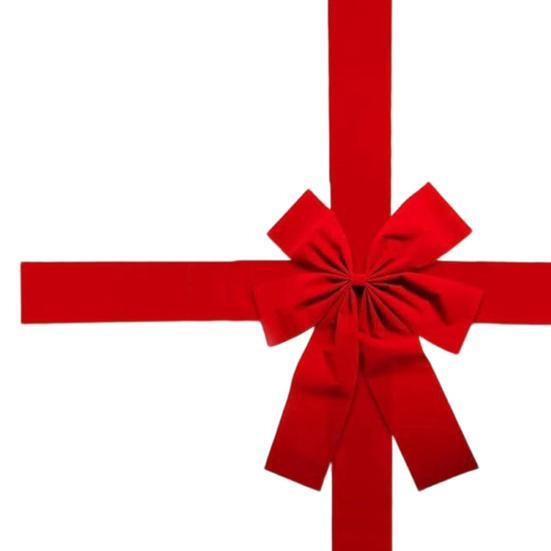 Christmas Front Door Hanging Bow Knot Festive Ribbons Door Hanger DIY Holiday Decor for Gift Wrapping